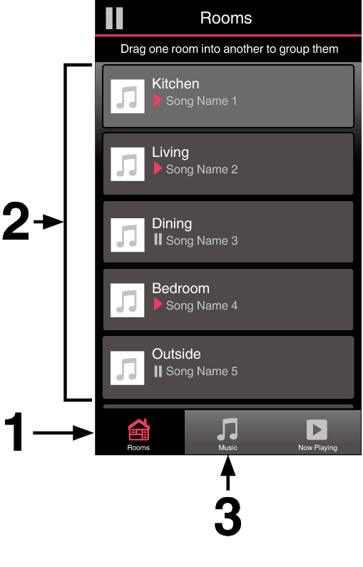 Selecting Room Speaker